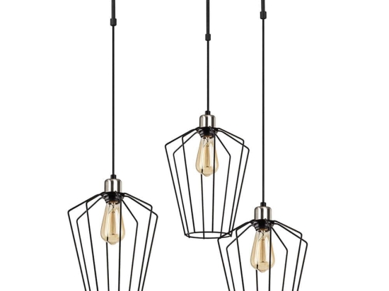 Φωτιστικό Οροφής Fener 892OPV1477 68x25x100cm 3xE27 40W Black Opviq