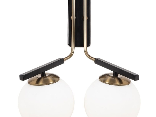 Φωτιστικό Τοίχου - Απλίκα Yildiz 892OPV1242 32x20x40cm 2xE27 40W Gold-Black Opviq