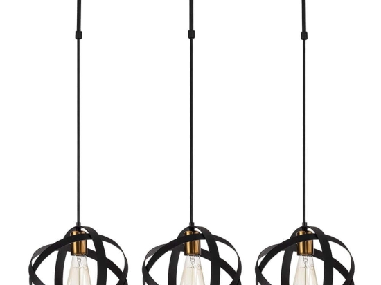 Φωτιστικό Οροφής Gezegen 892OPV1610 89x25x100cm 3xE27 40W Black-Gold Opviq
