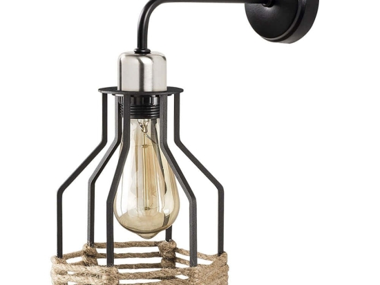 Φωτιστικό Τοίχου - Απλίκα Fiko 892OPV1299 17x27x33cm 1xE27 40W Black Opviq