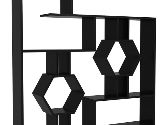 Βιβλιοθήκη Tamara 875ZNA3640 134x22x134cm Black