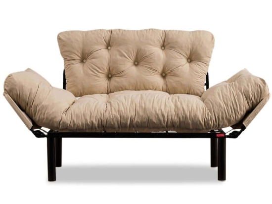 Καναπές - Κρεβάτι Διθέσιος Nitta 859FTN1216 155x70x85cm Cream
