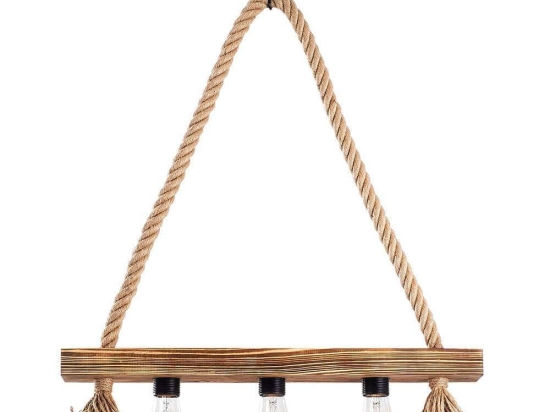 Φωτιστικό Οροφής - Ράγα Erebos 521SHN3116 60x9x60cm 3xE27 40W Natural-Black Opviq