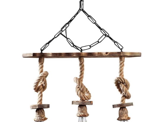 Φωτιστικό Οροφής - Ράγα Erebos 521SHN3122 63x11x75cm 3xE27 40W Natural-Black Opviq