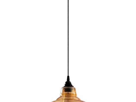 Φωτιστικό Οροφής Dilberay 521SHN3234 28x28x112cm 1xE27 40W Black-Amber Opviq