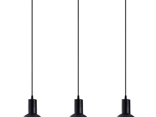Φωτιστικό Οροφής - Ράγα Berceste 521SHN3265 67x17x118cm 3xE27 40W Black Opviq