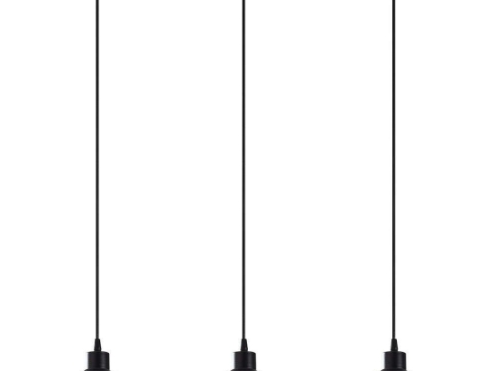 Φωτιστικό Οροφής - Ράγα Berceste 521SHN3271 72x22x107cm 3xE27 40W Black Opviq
