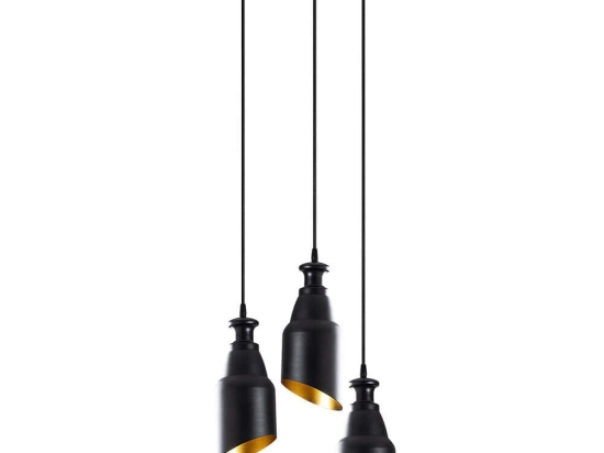 Φωτιστικό Οροφής Berceste 521SHN3278 33x33x126cm 3xE27 40W Black Opviq