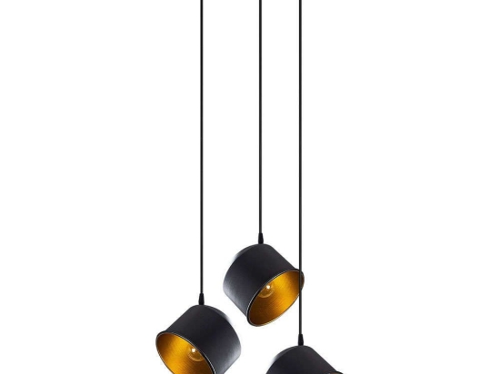 Φωτιστικό Οροφής Berceste 521SHN3280 Φ38x110cm 3xE27 40W Black Opviq