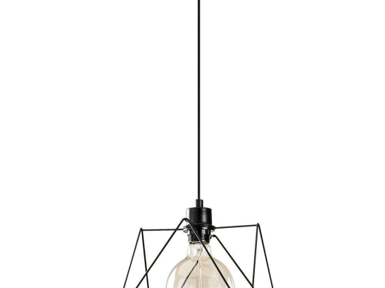 Φωτιστικό Οροφής Best 521SHN3368 Φ24x122cm 1xE27 40W Black Opviq