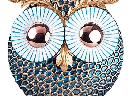 Διακοσμητικό Τοίχου Owl 3 891TNL1739 19x19cm Multi Wallity Μέταλλο