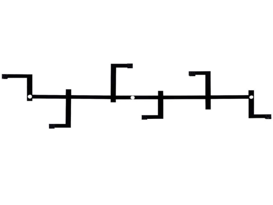 Κρεμάστρα Τοίχου Strip 891TNL3108 60x16cm Black Wallity Μέταλλο