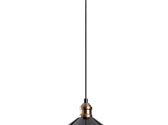 Φωτιστικό Οροφής Berceste 521SHN3376 Φ24x108cm 1xE27 40W Black-Gold Opviq