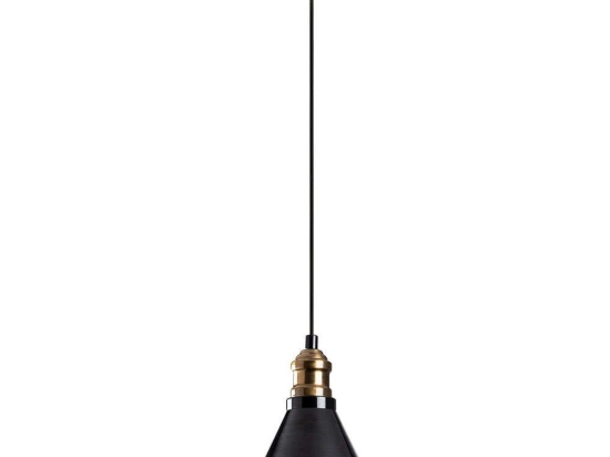 Φωτιστικό Οροφής Berceste 521SHN3379 Φ19x117cm 1xE27 40W Black-Gold Opviq