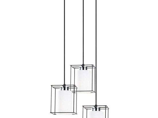 Φωτιστικό Οροφής Swank 521SHN3388 35x113cm 3xE27 40W Black-White Opviq