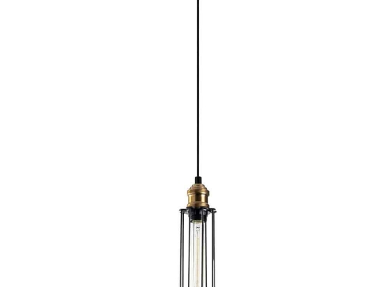 Φωτιστικό Οροφής Zumra 521SHN3397 Φ8x123cm 1xE27 40W Black-Gold Opviq