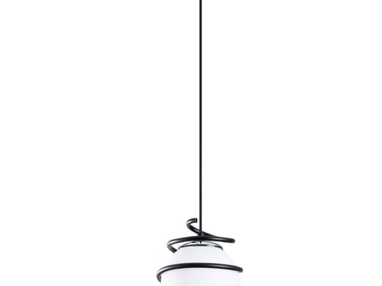 Φωτιστικό Οροφής Elegance 521SHN3403 Φ20x116cm 1xE27 40W Black-White Opviq