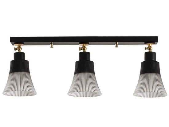 Φωτιστικό Οροφής - Πλαφονιέρα Foca 525NOR1116 Φ62x22cm 3xE27 40W Black Opviq