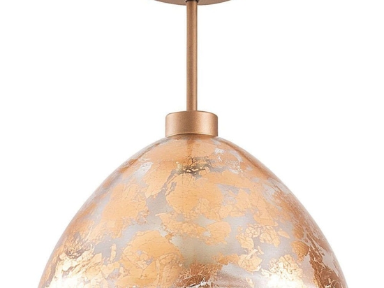Φωτιστικό Οροφής Bergama 525NOR1128 Φ34x37cm E27 40W Copper Opviq