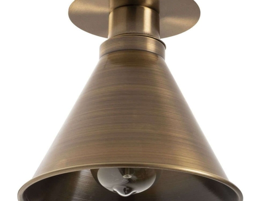 Φωτιστικό Οροφής - Πλαφονιέρα Berceste 525NOR1310 Φ20x24cm 1xE27 40W Gold Opviq