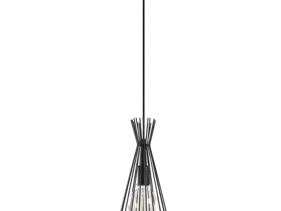 Φωτιστικό Οροφής Mezopotamya 525NOR1599 Φ20x136cm 1xE27 40W Black Opviq