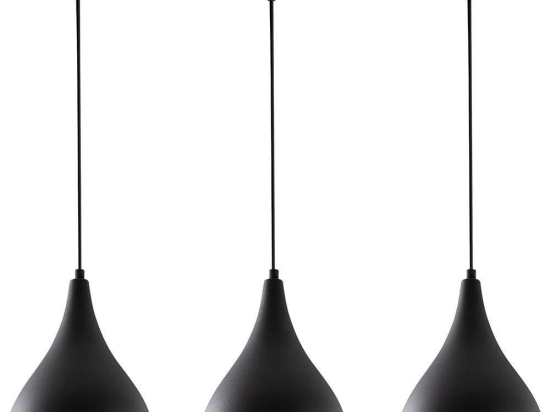 Φωτιστικό Οροφής - Ράγα Berceste 525NOR1638 72x118cm 3xE27 40W Black Opviq