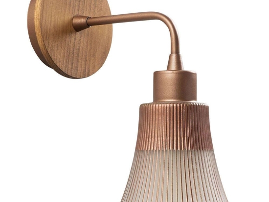 Φωτιστικό Τοίχου - Απλίκα Foca 525NOR3102 Φ13x28cm 1xE27 40W Natural-Bronze Opviq