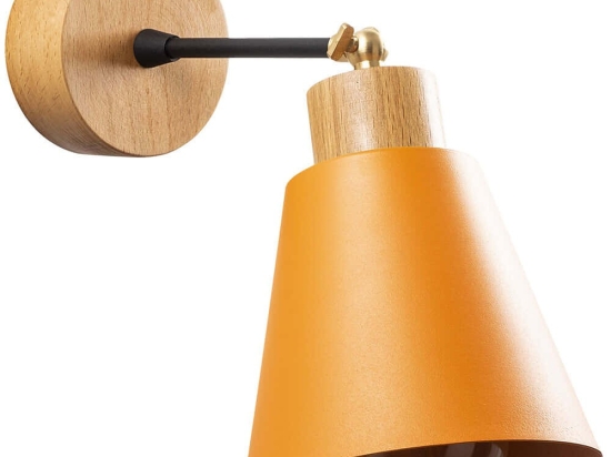 Φωτιστικό Τοίχου - Απλίκα Manavgat 525NOR3133 Φ14x25cm 1xE27 40W Natural-Orange Opviq