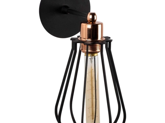 Φωτιστικό Τοίχου - Απλίκα Fetiye 525NOR3177 15x20x32cm 1xE27 40W Black-Bronze Opviq