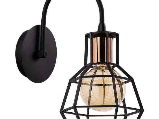 Φωτιστικό Τοίχου - Απλίκα Kapadokya 525NOR3180 Φ17x30cm 1xE27 40W Black-Bronze Opviq