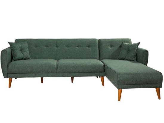 Καναπές - Κρεβάτι Γωνιακός Aria 867UNQ1413 277x175x86cm Green