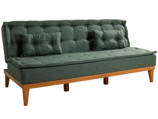 Καναπές - Κρεβάτι Τριθέσιος Fuoco 867UNQ1338 184x80x78cm Green