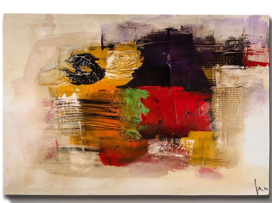 Πίνακας Καμβάς 529TCR1566 100x70cm Multi Wallity Οριζόντιοι Ξύλο, Καμβάς