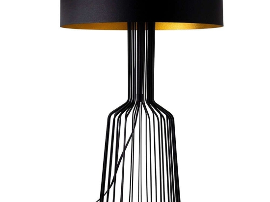 Φωτιστικό Επιτραπέζιο Fellini 527ABY2179 Φ36x57cm 2xE27 40W Black Opviq