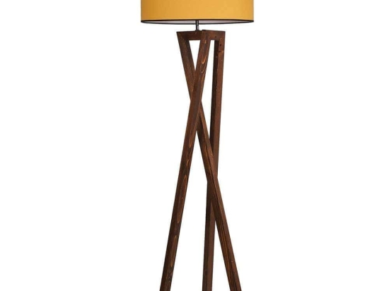Φωτιστικό Δαπέδου 534LUN2156 45x150cm E27 60W Walnut-Mustard Opviq