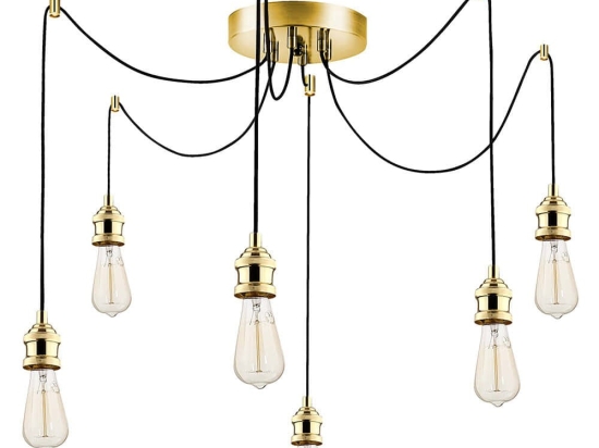 Φωτιστικό Οροφής Kabluni 892OPV1803 126x102cm 6xE27 40W Gold Opviq