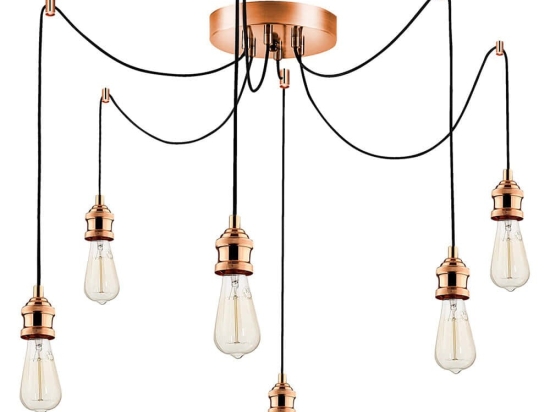Φωτιστικό Οροφής Kabluni 892OPV1804 126x102cm 6xE27 40W Copper Opviq