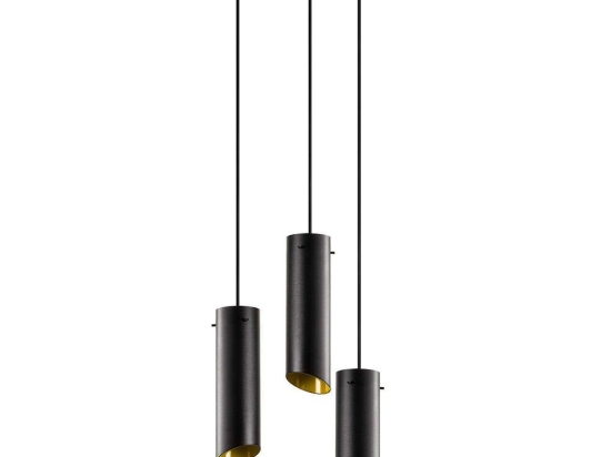 Φωτιστικό Οροφής Sivani 892OPV1820 Φ35x114cm 3xE27 40W Black-Yellow Opviq