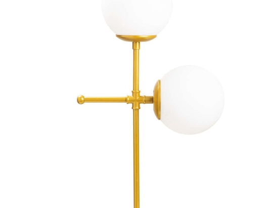 Φωτιστικό Επιτραπέζιο Mudoni 892OPV1834 15x30x55cm 2xE27 40W Gold-White Opviq