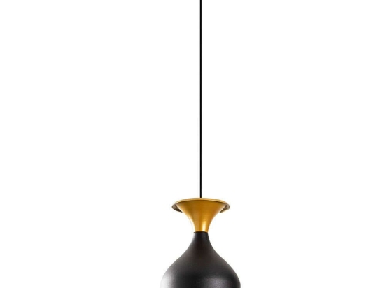 Φωτιστικό Οροφής Sivani 527ABY1827 Φ17x113cm 1xE27 40W Black-Gold Opviq