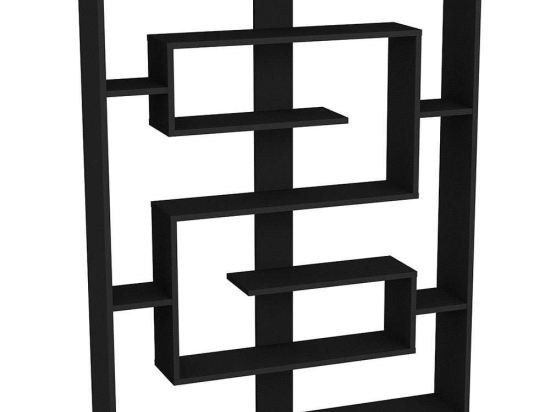 Βιβλιοθήκη Esteban 875ZNA3649 120x22x156cm Black