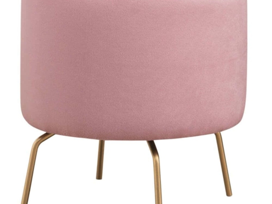 Σκαμπό Octo 825BLC2509 40x40x40cm Pink-Gold