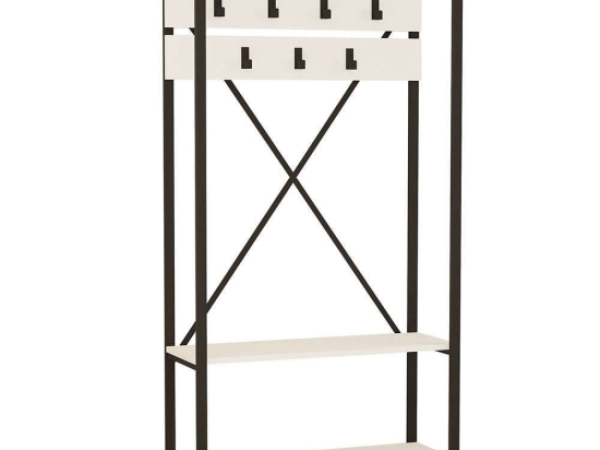 Έπιπλο Εισόδου Alfa 835PUQ4007 90x34x180cm White Μοριοσανίδα, Μελαμίνη
