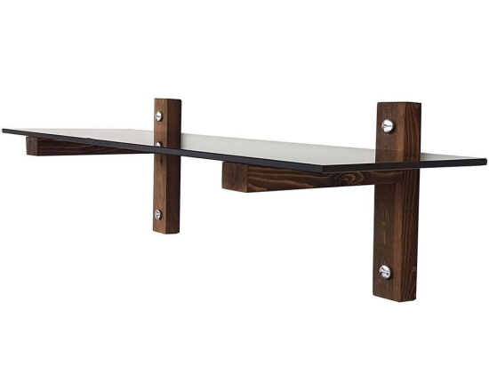 Ράφι Τοίχου 552NOS1102 85x25x25cm Walnut-Fume