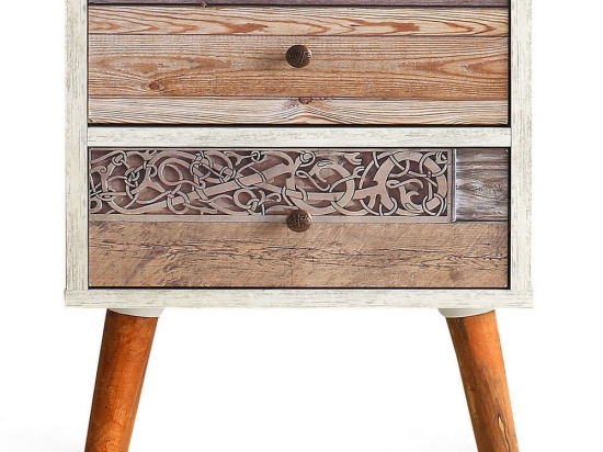 Κομοδίνο Malmo 854KLN3303 40x35x55cm Multi