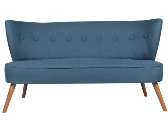 Καναπές Διθέσιος Bienville 558ZEN1208 141x73x77cm Blue