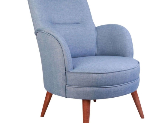 Πολυθρόνα - Μπερζέρα Victoria 558ZEN1158 70x85x95cm Light Blue
