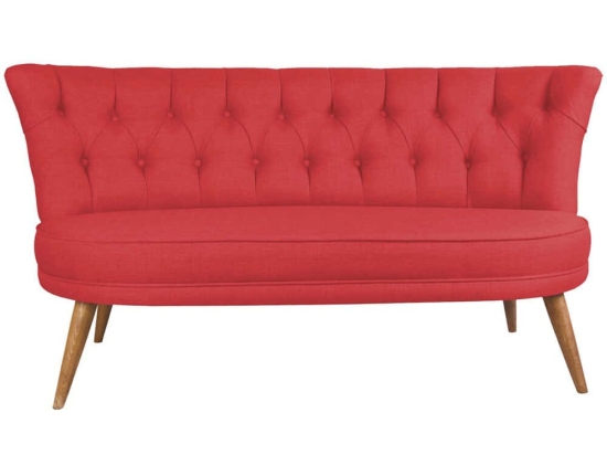 Καναπές Διθέσιος Richland Loveseat 558ZEN1219 140x71x80cm Tile Red