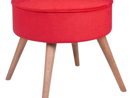 Σκαμπό Boyce 558ZEN1311 45x45x41cm Red