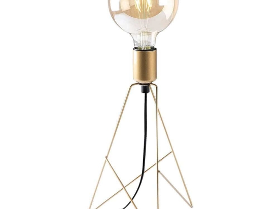 Φωτιστικό Επιτραπέζιο Piramit 521SHN2223 21x21x35cm 1xE27 40W Gold Opviq